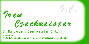 iren czechmeister business card